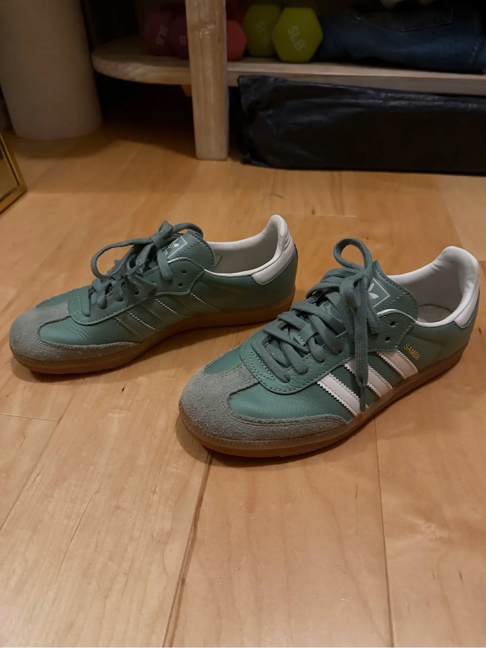 adidas leather green Samba sneakers - Picture 3 of 6